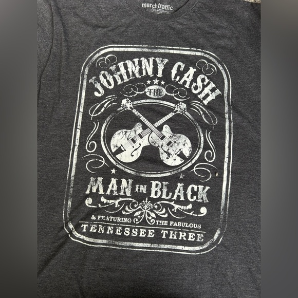 Johnny Cash Man in Black T-Shirt size 2XL - Picture 5 of 6